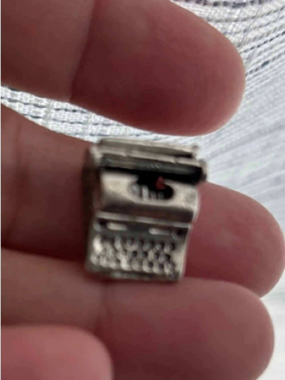 Vintage Danecraft Sterling Silver Type Writer Charm